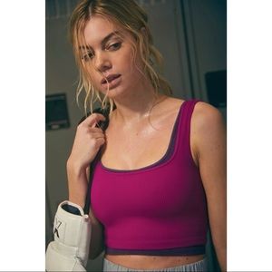NWOT Free People Happiness Runs Square Neck Crop XS/S